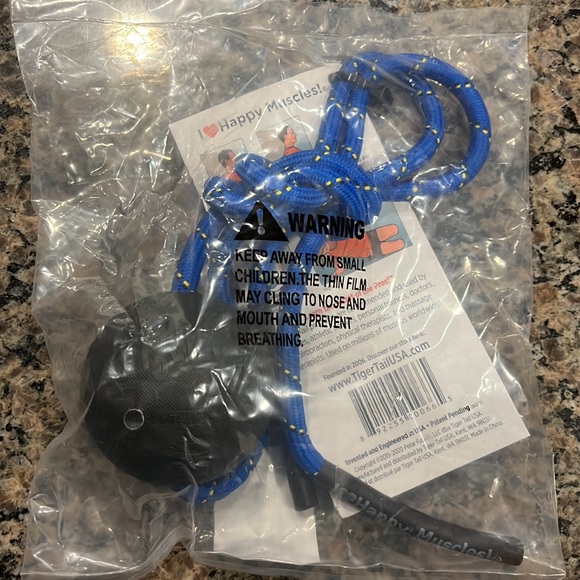 Massage on a rope 2.6” Tiger Ball - Picture 2 of 3